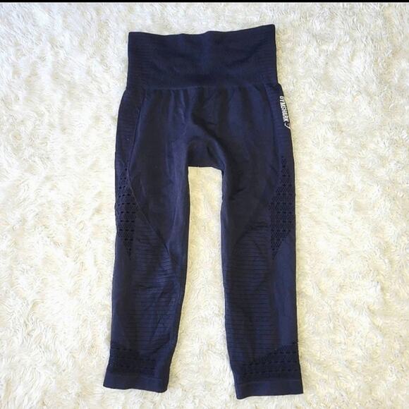 Gymshark Women's Energy Seamless High Waisted Leggings Black Small - Picture 1 of 6